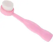 minkissy Manual Face Cleanser Brush Deep Cleaning Face Exfoliator Soft Bristle Stand-up Design