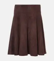 [Stouls] Stouls Rosalba suede midi skirt AU 8 brown