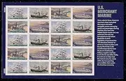 U.S. Merchant Marine Sheet of 20 Mint NH US Postage Forever Stamps 4548-4551 by USPS