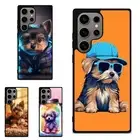 Rubber Case For Samsung Galaxy Z Fold Flip 3 4 5 6 Yorkshire Terrier Dog cartoon