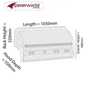 Built In BBQ Cover 105cm Length