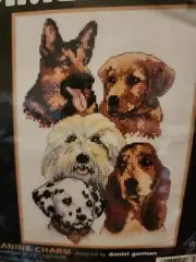 Dimensions Canine Charm Counted Cross Stitch Kit 6726 Puppies Dogs Shepherd