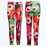 NWT Adidas Girl's Adidas x Marimekko Believe This Aeroready Leggings Size Small