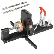 Oblique Hole Punch Locator Pocket Hole Jig Front-Mounted Clamp Drill Guide Tool