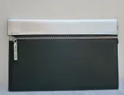Bobbi Brown Silver & Black Makeup Cosmetics Bag, Brand NEW!