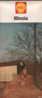 1964 Shell Road Map: lllinois NOS