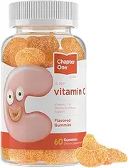 Chapter One Vitamin C Gummies, Great-Tasting Chewable Vitamin C for Kids, Vitamin C Gummies for Kids, Certified Kosher (60 Gummies)