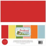 Carta Bella Paper FARMHOUSE LIVING 12x12 Coordinating Solids Textured Cardstock