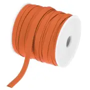 1/4 Inch Double Fold Bias Tape Cotton Bias Tape(Orange 25 Yards)