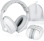 Bestbless Upgraded 2-in-1 Baby Ear Muffs Noise Protection, Adjustable Baby Headphones with Stretchy Band, For Baby & Toddler up to 4 Years, Baby Airplane Essentials/Outdoor