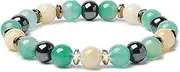 [xdlhghe] Stone Beaded Bracelet For Women Stretch Charm Trendy Pink Green Pop Bracelets Blessing Waterproof Beaded Jewelry Aromatherapy Girls Diffuser Bracelets for Essential Oils