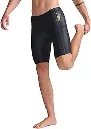 [2XU] Propel Buoyancy Short - Rubber Nylon Material for Swimming - Black