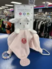modern baby snuggle blankie Bunny Food Grade Silicone Teether