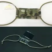 Tactical Hunting NVG Fixed Strap Hook Loop Elastic Lanyard Helmet Battery Holder