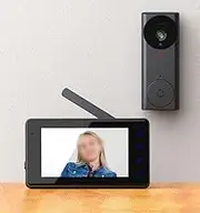Ligente Wireless Video Doorbell Duplex Intercom with 4.3 Inch Touch Display for Home Surveillance, Motion Detection, etc.
