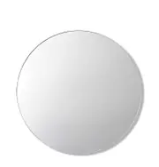 E Style Coco 80cm Iron/MDF Round Wall Mirror Hanging Home Room Decor White