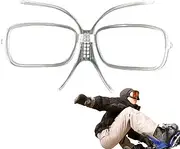 Ski Goggle Lens Prescription Inserts - Adjustable Optical Adapter,Flexible Bendable Inner Frame for Glasses Wearers, Outdoor Skiing Accessory