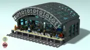 LEGO Costum Trainstation Building Instruction