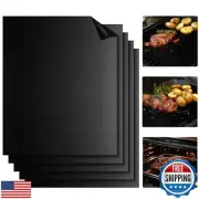 RAINFLOW Grill Mats for Outdoor Grill - Set of 5 Grilling Mats for Gas Teflon