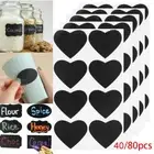 Jar Bottle Tags Labels Stickers Chalkboard Labels Love Heart Blackboard Label