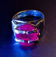 Ruby Ring - Size 6 3/4 - 14 K Gold And 925 Sterling Silver - Rings By Ayman
