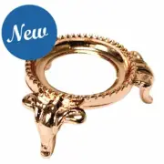 Crystal Ball Support Holder Copper Finish Sphere Stand Egg Base 3.8 cm