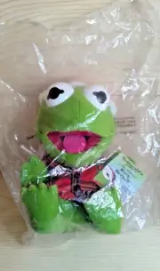 Vintage 1988 McDonald's Holiday Muppet Babies Plush Kermit. Factory Sealed New
