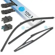 You.S Original Windshield Wiper Set Front+Rear for Vauxhall Peugeot (for: Opel)