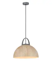 Legna Dome Shape Pendant Light Natural Oak Wood