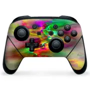 Nintendo Switch Pro Controller Skin Decal Vinyl Wrap - Color Explosion Colorful