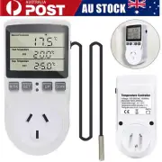 Digital 240V 10A Thermostat Electric Temperature Controller Sensor Socket Timer