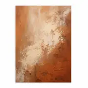 Abstract Painting Brown Canvas Print