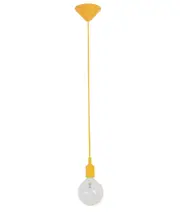 Pen Industrial Minimalist Silicone Pendant Light Suspensions (1m cable) Yellow