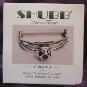 Shubb F3 Finetune Capo Fine Tune for wide necked steel string guitars new in box