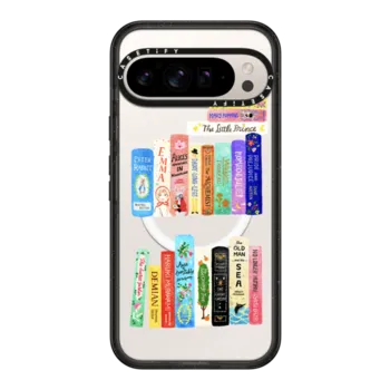 Google Pixel 9 Pro XL Impact Magnetic Case Books Lovers [waterclolor Bookshelf]