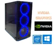 Intel Quad Core i5 Gaming PC Nvidia 1050TI 16GB RAM 480GB SSD 500GB HDD W10P