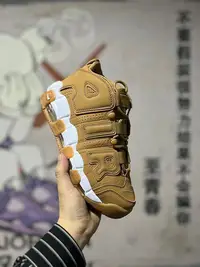 在飛比找Yahoo!奇摩拍賣優惠-NIKE Air MORE UPTEMPO 大AIR皮蓬 黑