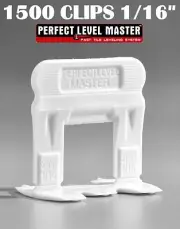1/16" T-Lock 1500 Clips - Perfect Level Master - Tile Leveling System spacers
