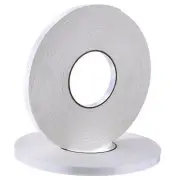 2 Rolls Double Sided Foam Tape PE Foam Tape Sponge Soft Mounting Adhesive(1/2