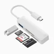 M47 USB C To 2.0, SD ， Micro / Tf ， Ms Card Reader Adapter for Mobile PC Laptop