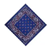 Blue Red Paisley Bandana Doo Rag 22" x 22" Face Mask Protection FAST SHIPPING