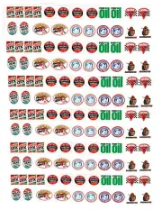 1:12 1:18 VINTAGE MOTOR OIL & TIRE DECALS FOR DIECAST & MODEL CARS & DIORAMAS