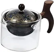 BRIGHTFUFU Elegant Portable Tea Kettle Teapot for Home Office Scalding Handle Stylish for Entertaining Friends Family