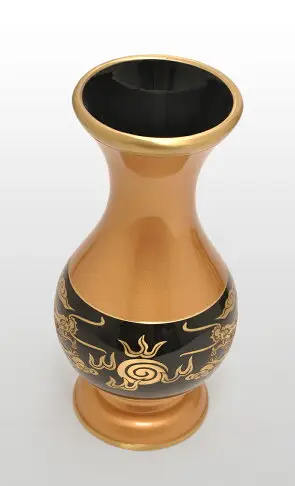 純銅雙龍花瓶佛具佛教用品家用供奉凈瓶佛前供花瓶供佛花瓶擺件
