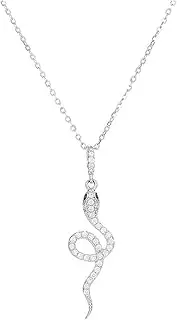 [ZhuyuanSD] Light luxury snake pendant necklace