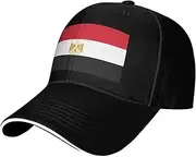 [SSIULUS] Egyptian Flag Casquette Cap Hats,Trucker,Baseball Cap with Snapback,Perfect for Summer,Golf