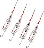 Toddmomy Hooks with Spring Feeder for Carp Fishing Durable High Baits Hook Coarse Fishing Tackle for Carp Crucian More Reusable Storage Included