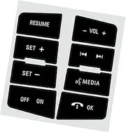 LUMIXE Button Sticker Car Interior Stickers Steering Wheel Button Repair Decorate Decals Stickers, for Focus, 2008 2009 2010 Car Steering Wheel Switch Button