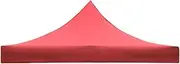 harayaa Tent Top Cover Rain Tarp Waterproof Gazebo Cover Shade Multipurpose Canopy Cover Only for Outdoor Camping, Red, 1.95mx1.95m