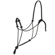 Weaver Leather Silvertip Four Knot Rope Halter #35-9555 bk 1/4" average